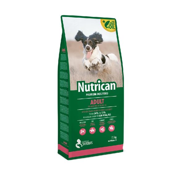 Корм Nutrican Adult Dog сухий з куркою для дорослих собак усіх порід 15 кг