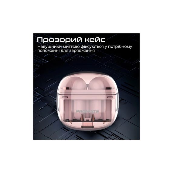 Навушники Promate TransPods Pink (transpods.pink) | Зображення 6