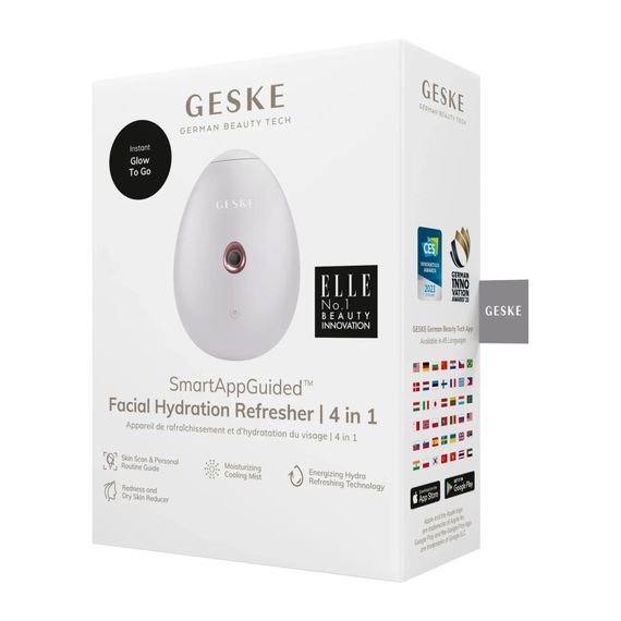 Электронный освежитель для увлажнения лица GESKE Facial Hydration Refresher 4в1 gray, Бронзовый | Зображення 7