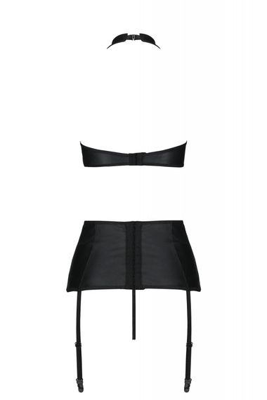 Комплект з екошкіри Passion Nancy Set black, 4XL/5XL | Зображення 3