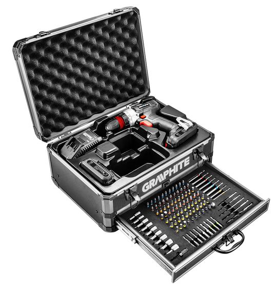 Набір Graphite Energy+ дриль-шуруповерт + 109 аксесуарів 58G022-PS15 | Зображення 3