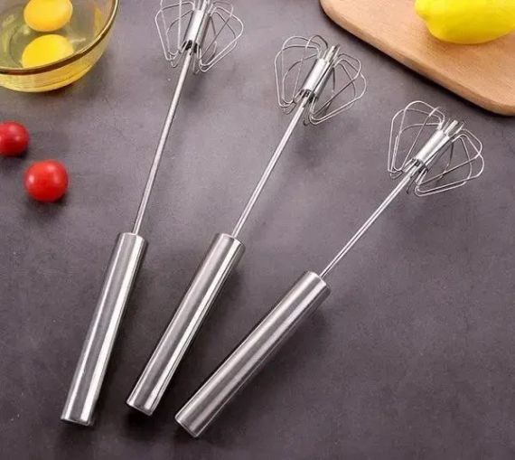 Портативный полуавтоматический универсальный миксер для яиц, блинов, соусов Cookkiss 33см с нержавеющей стали | Зображення 3