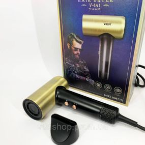 Электрофен для волос с дополнительными насадками VGR, Функциональный профессиональный фен TP-66