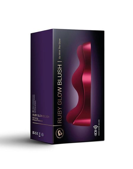 Універсальний sit-on-top вібратор Rocks Off Ruby Glow Blush, пульт ДК Sex Aura | Зображення 9