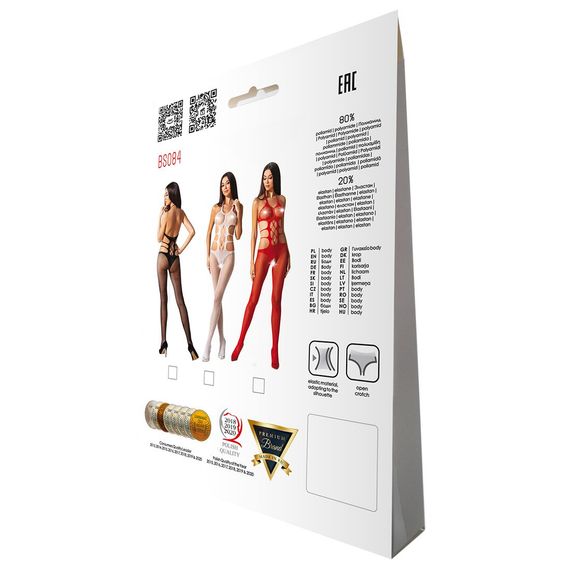 Эротический бодистокинг Passion BS084 red | Зображення 5