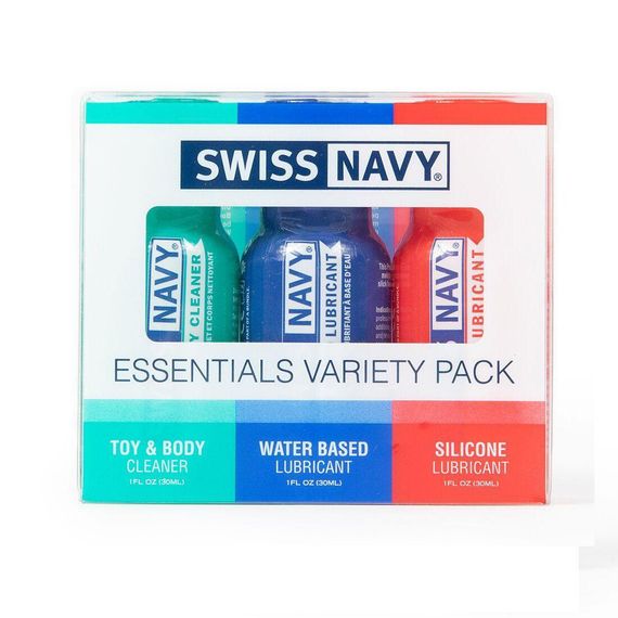 Набор Swiss Navy Essentials Variety Pack 3 х 30 мл (срок 21.01.2027) Sex Aura