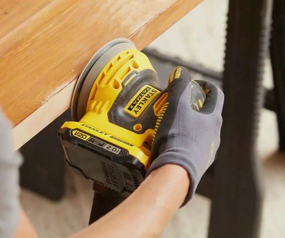 Шліфмашина ексцентрикова акумуляторна Stanley FATMAX з АКБ та ЗП SFMCW220D1S | Зображення 7