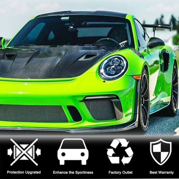 Накладки на передній бампер V2 (для GT3 (RS) 2017-2019, Карбон) для Porsche 911 рр | Зображення 2
