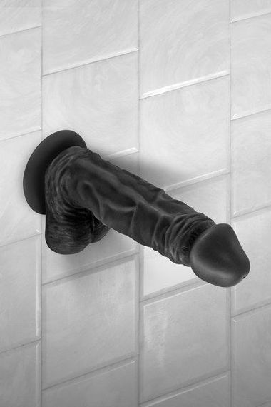 Фалоімітатор Real Body — Real Tony Black, TPE, діаметр 3,5 см | Зображення 1