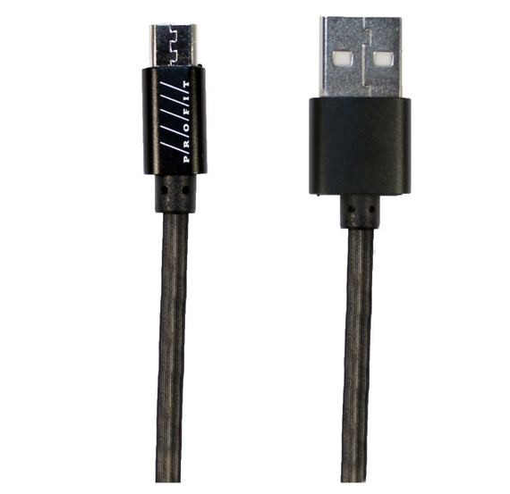 Кабель USB MicroUSB Profit QY-10 2,4A 1м черный