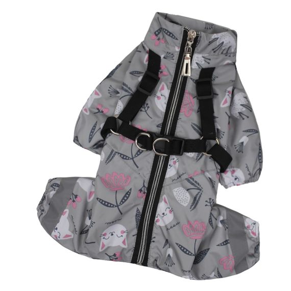 Дощовик з шлеей котики MS-9 | Зображення 1