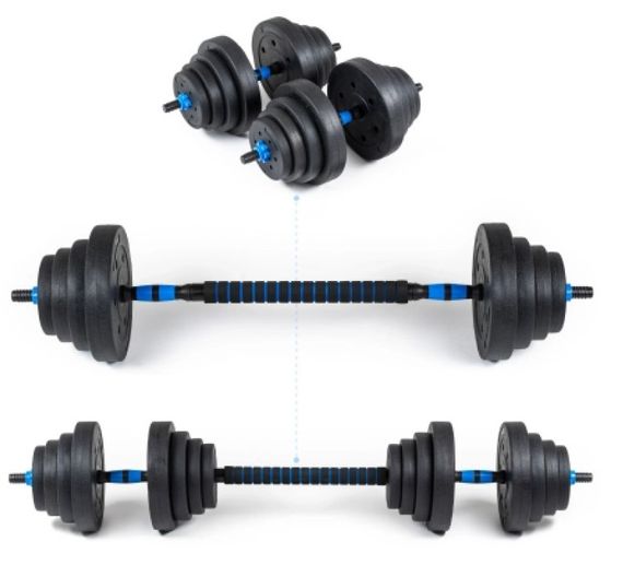 Гантелі розбірні бітумні THUNDER GYM-03 зі з'єднувачем для штанги, 2 х 20 кг (GYM-03) | Зображення 7