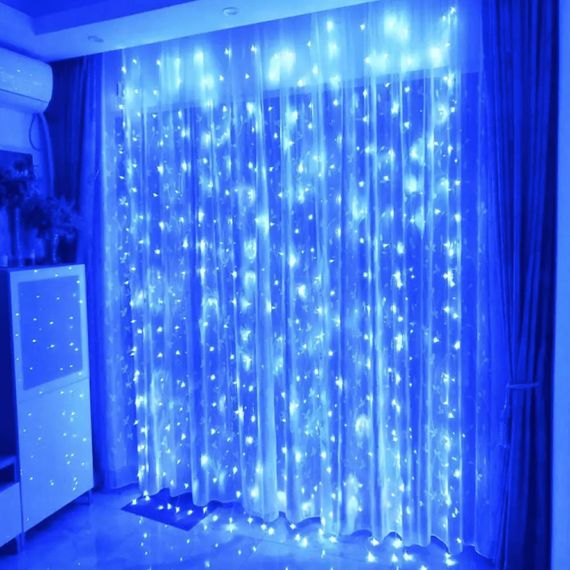 Гірлянда-штора 3х1,5 м, 240 LED, Синє світло XPRO (234567945_320) | Зображення 2