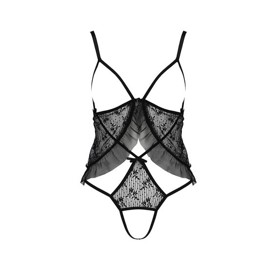 Боді монокіні з відкритими грудьми JUSTINA BODY black L/XL Passion, S/M | Зображення 2