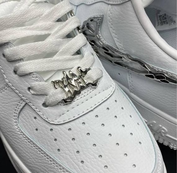 Кросівки білі Air Force 1 Low ‘Molten Metal Silver ‘ / аір форсе весна / літо / осінь 45 28.5-29 см | Зображення 7