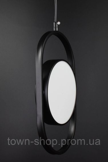 Люстра потолочная LED DE33C-bk Черный 40-240х10х18 см. | Зображення 1