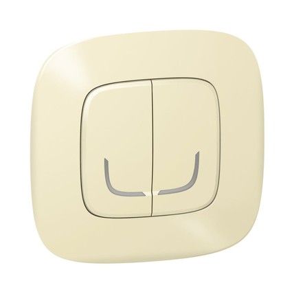 Valena Allure with NETATMO. Умный беспроводной выключатель 2-клавишний.Слоновая кость (752687) | Зображення 1
