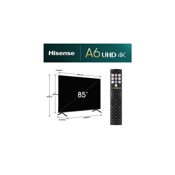 Телевізор Hisense 85A6N | Зображення 6