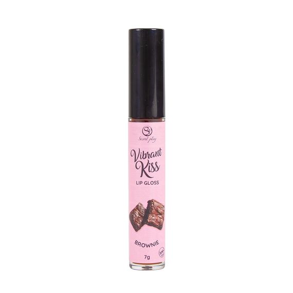 Блиск для губ з ефектом вібрації - Secret Play Brownie Lip Gloss Vibrant Kiss Sex Aura | Зображення 2