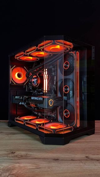 Збірка на замовлення:ігровий ПК GameMax Hype-M Black Tower / AMD Ryzen 7 7800X3D (8 (16) ядер по 4,2 - 5,0 ГГц) / 32 ГБ DDR5 / 1000 ГБ SSD M.2 / nVidia GeForce RTX 5070 Ti, 16 ГБ GDDR7, 256-bit / 850W | Зображення 1