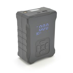 Портативний повітряний насос YT41014, до 10 атм, вбудований акумулятор 6000mAh, ліхтарик, зарядка від USB кабелю, Black, Box