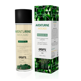 Масажна олія EXSENS Aventurine Avocado (антистрес з авантюрином) 100мл, натуральна