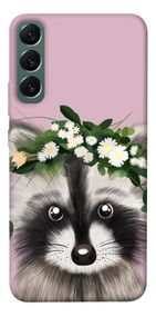 Чохол IBANAN Raccoon in flowers для Samsung Galaxy S22+