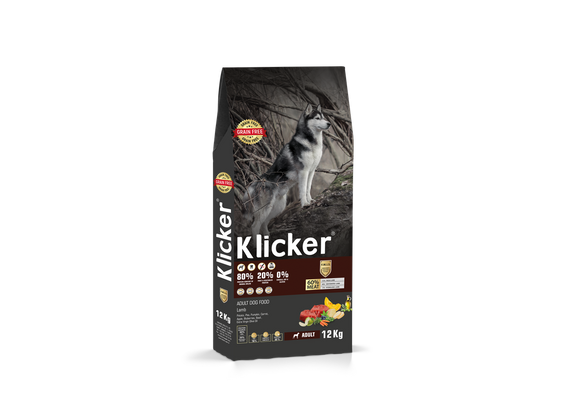 Сухий корм Klicker Холістик беззерновий для дорослих собак з ЯГНЯМ 12 кг.