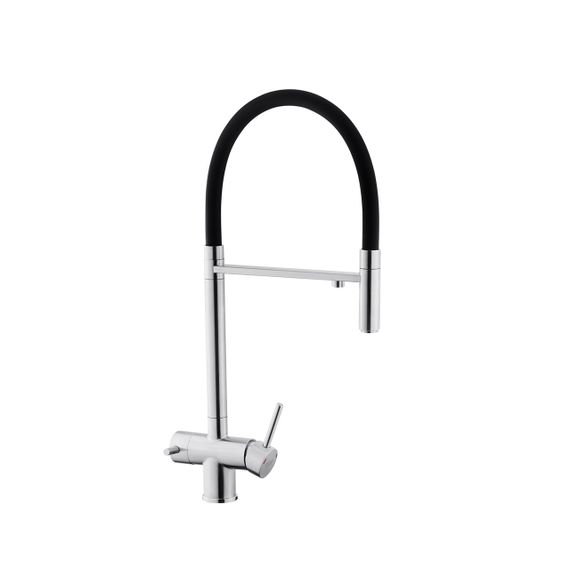 Змішувач для кухні з підключенням до фільтра Kroner KRP Edelstahl Klassisch - ESG03815BLK | Зображення 3