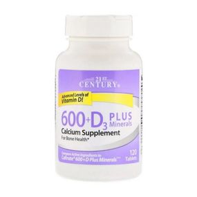 Витаминно-минеральный комплекс 21st Century 600+D3 Plus Minerals 120 Tablets