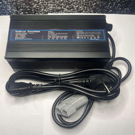Зарядний пристрій OHRIJA DC 54.6V 10а (48V Li-ion) + Anderson 50А CC/CV алюмінієвий корпус