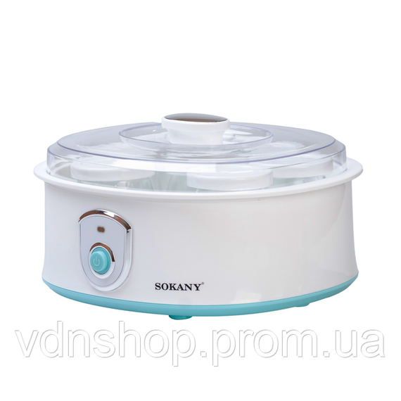 Йогуртница электрическая на 7 баночек по 180 (мл) аппарат для приготовления йогурта 20 Вт йогуртница с таймером для дома SK2304 | Зображення 1