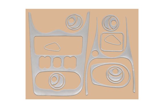 Накладки на панель (Meric) Титан для Dacia Sandero 2007-2013 рр | Зображення 3