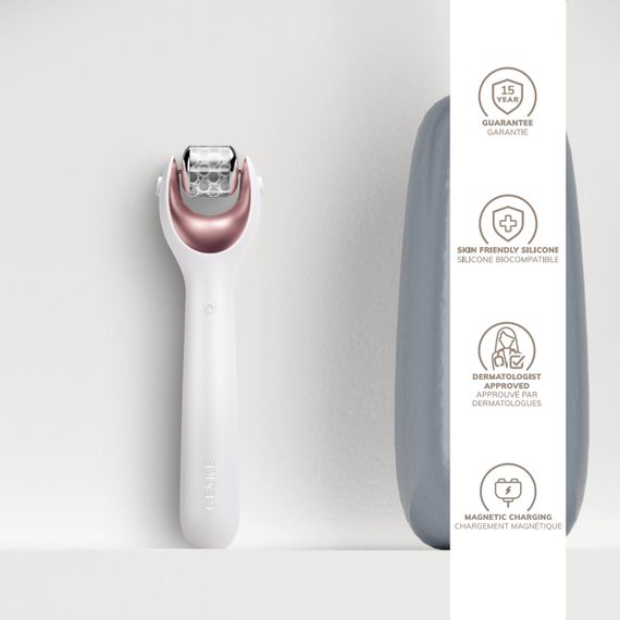 Електронний ролер для обличчя з мікроголками GESKE MicroNeedle Face Roller 9в1 starlight | Зображення 2