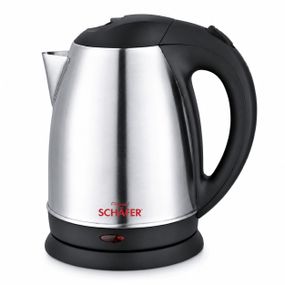 Електрочайник з нержавіючої сталі Schafer 20094 сріблястий 1,7 л, 2200 Вт