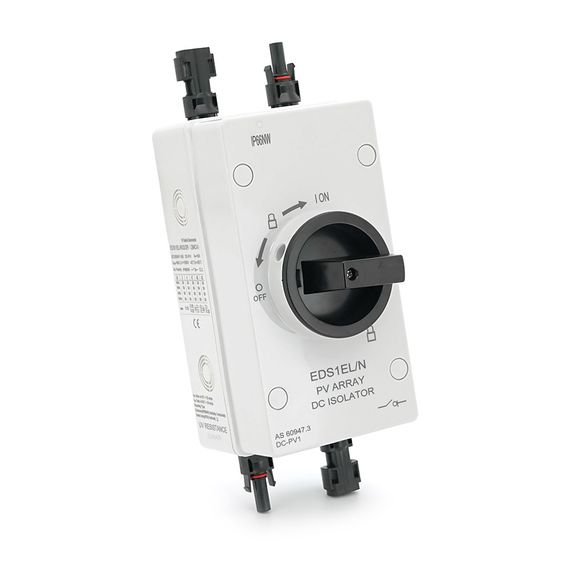 Поворотный выключатель VGreen EDS1EL/N32/2R (2MC4), 1000V, 32A, 2P, IP66, Grey