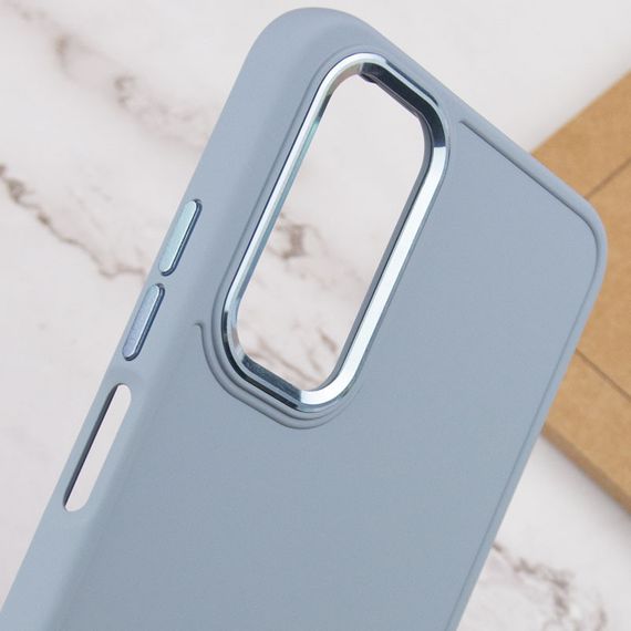 TPU чехол Bonbon Metal Style для Xiaomi Redmi Note 11 Pro 4G/5G / 12 Pro 4G Силікон, Блакитний/Mist blue | Зображення 4
