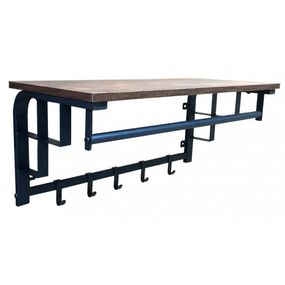 Вешалка настенная для одежды с полкой 76 см Bonro Бонро BN-124 (42400430)