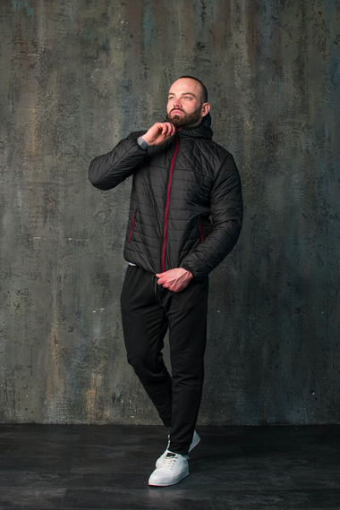 Куртка Хот красная змейка чёрный L | Зображення 3