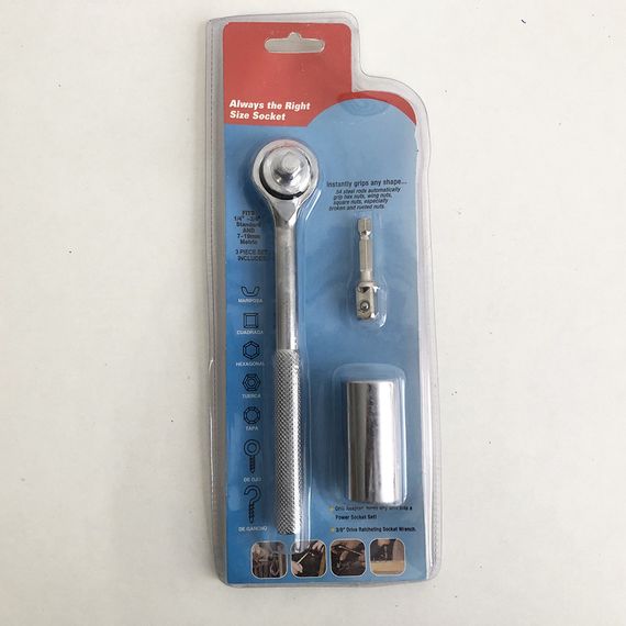 Тріскачка з універсальної головкою Instantly Grips any Shape 7-19 мм | Зображення 2