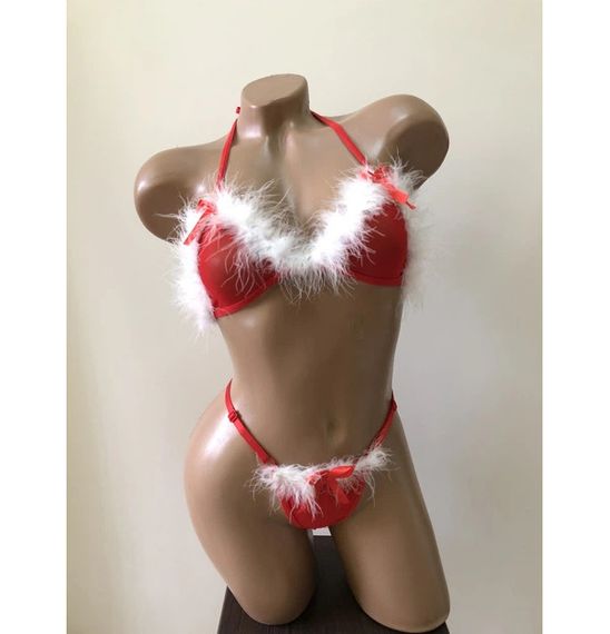 Новорічний комплект білизни Santa Temptation Розмір S/M | Зображення 8