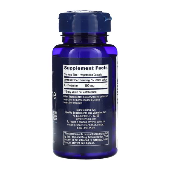 L-Theanine 100 mg - 60 vcaps | Зображення 1