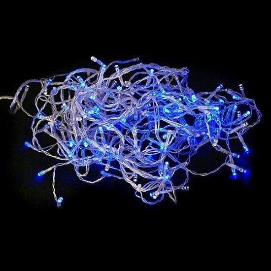 Гірлянда світлодіодна новорічна кольорова 100 LED 6 м | Гірлянда електрична| Новоричнева гірлянда | Зображення 1