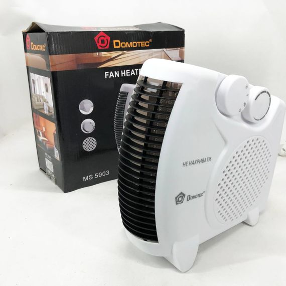 Електричний обігрівач для офісу Domotec, Портативний електричний міні-обігрівач, Вітродуйка для дому HX-61 | Зображення 9