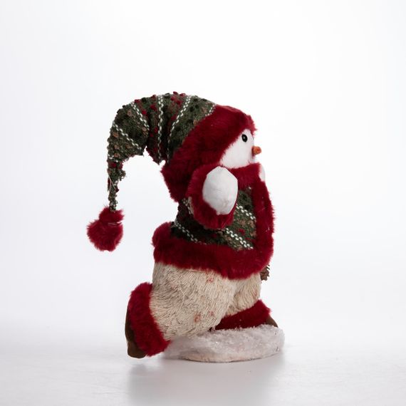 Новорічна фігурка Сніговик з шишкою 19×17×40 (см) CR-4-16 | Зображення 3