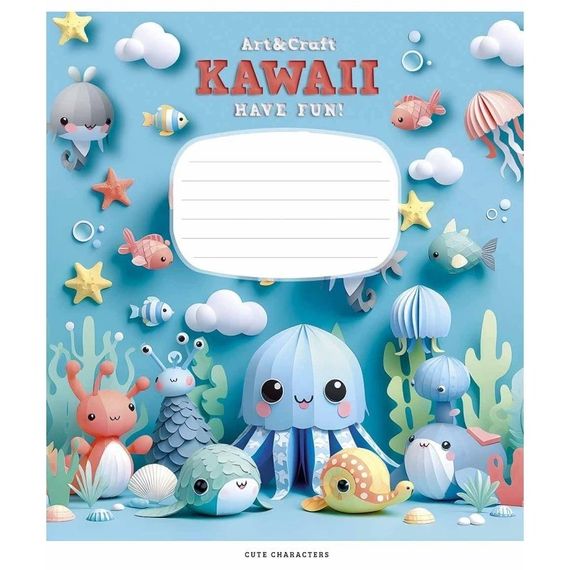 Зошит учнівський "Art & Craft" 012-3398K-5 в клітинку, 12 аркушів