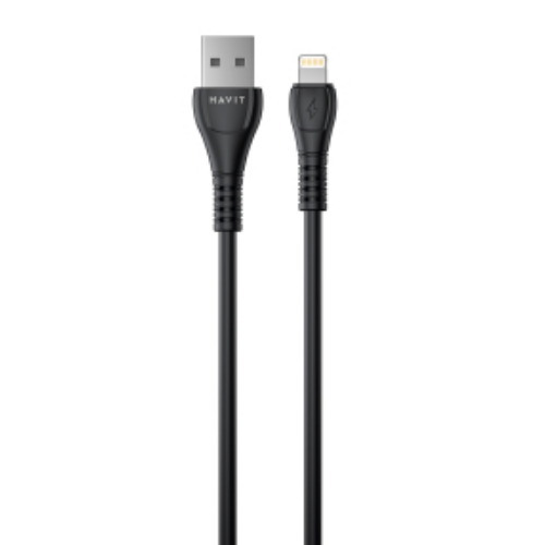 Кабель USB Lightning Havit HV-CB641C 1.8m 2,1А 1,8 м чорний