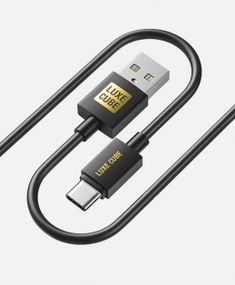 Кабель Luxe Cube USB C to USB 1м 3А чорний