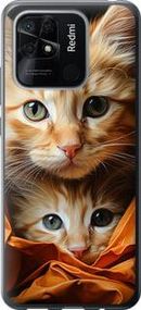 Чохол на Xiaomi Redmi 10C Котики 2 із силікону FCh_008362