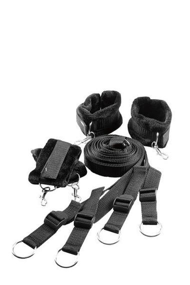 Ременная система для фиксации к кровати BLAZE BED RESTRAINT SET Sex Aura